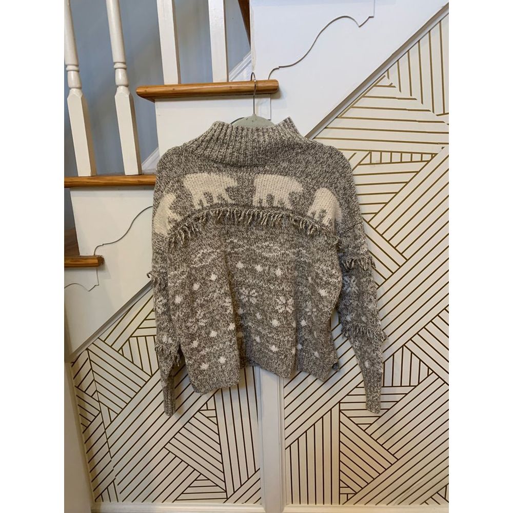 Loft Turtleneck Polar Bear Tassel Sweater - Picture 4 of 10